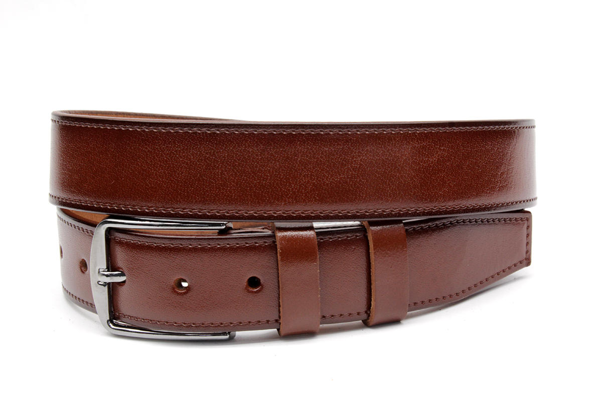 3,5cm Kösele Hiper Battal Deri Klasik Erkek Kemeri