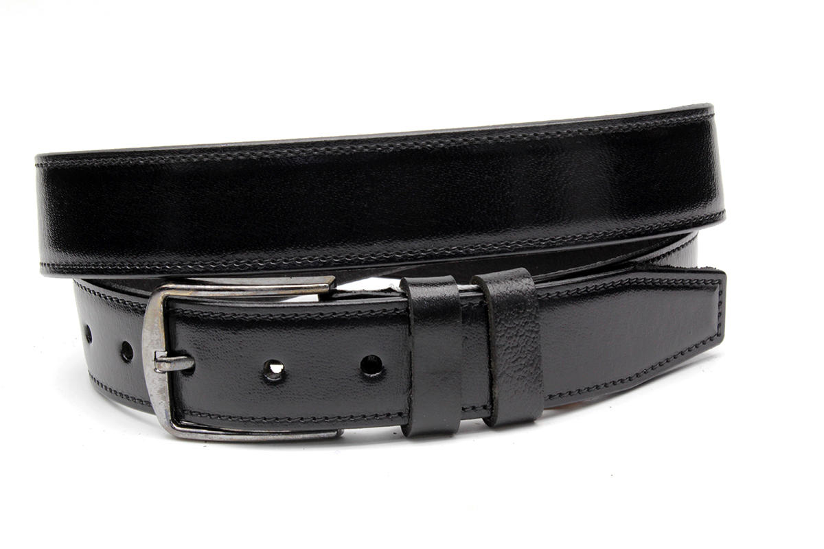 3,5cm Kösele Hiper Battal Deri Klasik Erkek Kemeri