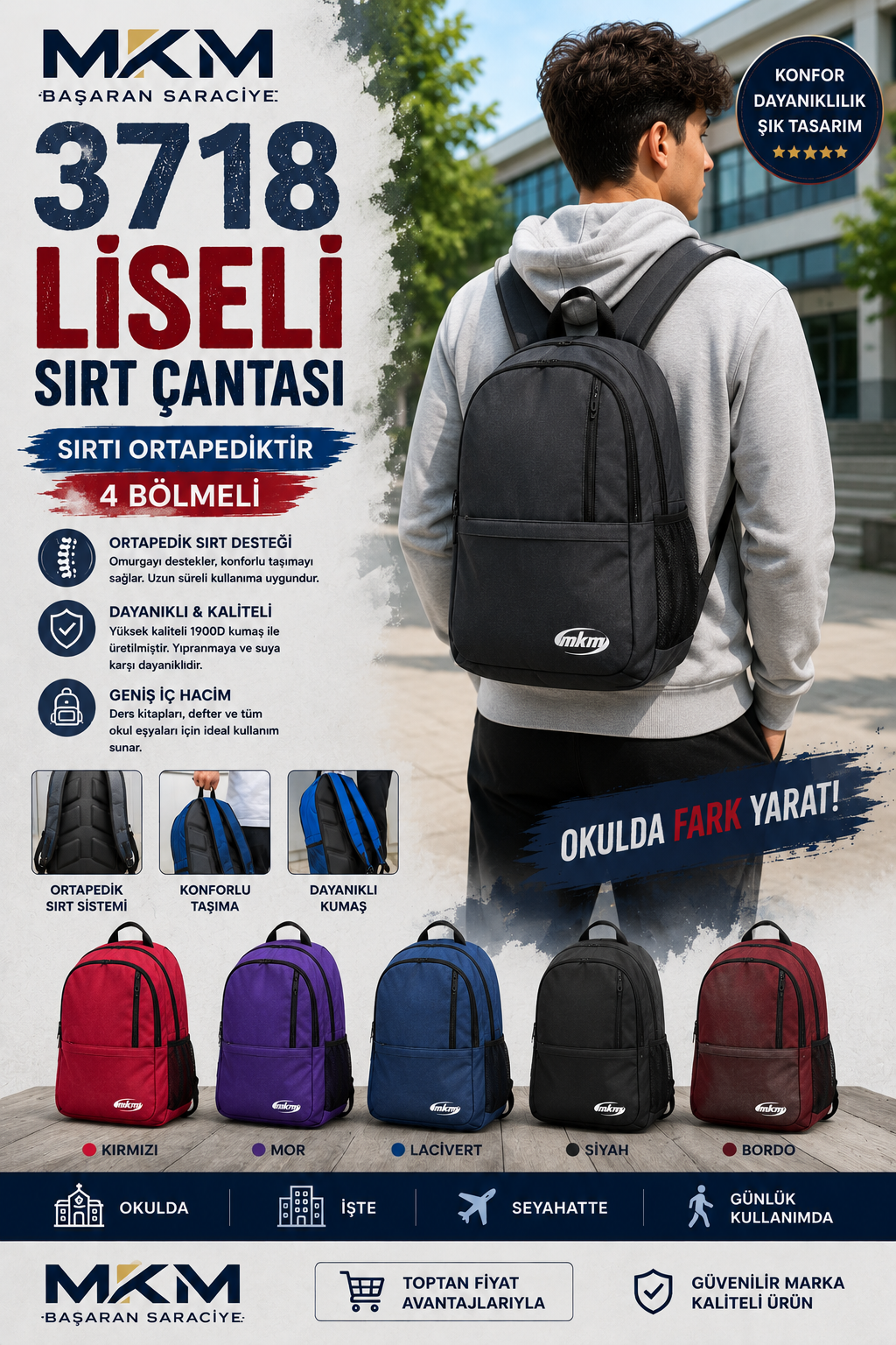 3718 SIRT ÇANTASI