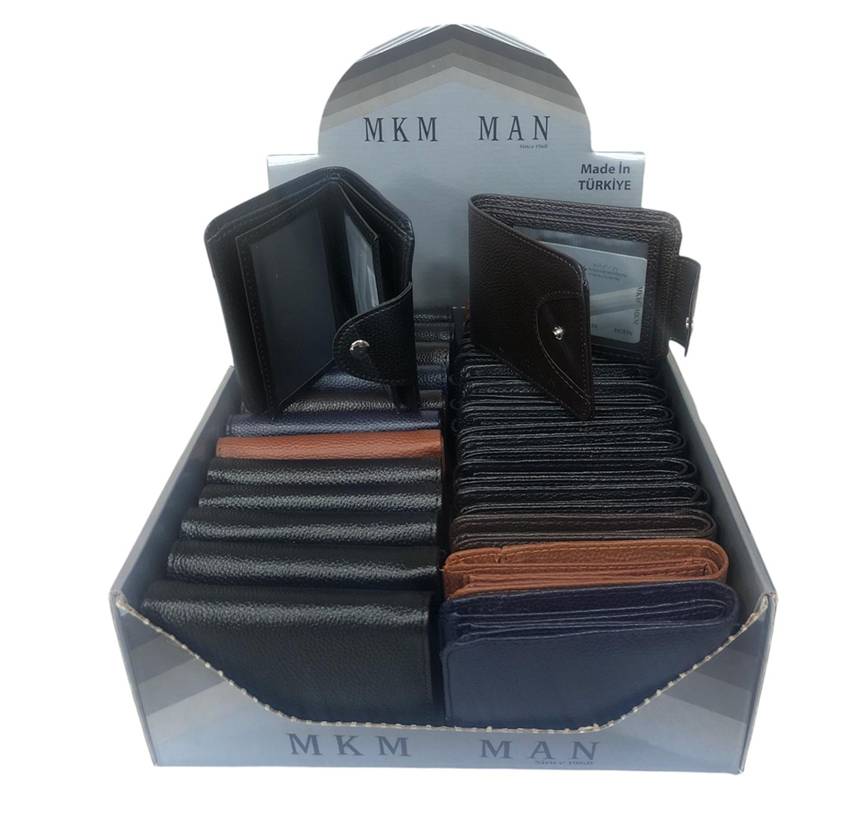 MAN DESIGN CÜZDAN FLOTER MODEL BOX (30'LU KARIŞIK MODEL)