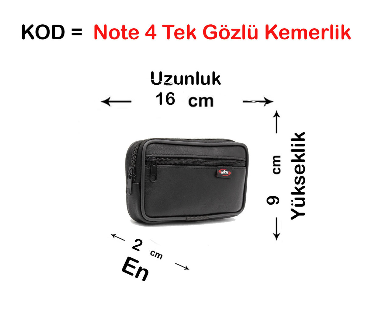 Note 4 Tek Gözlü Deri Kemerlik