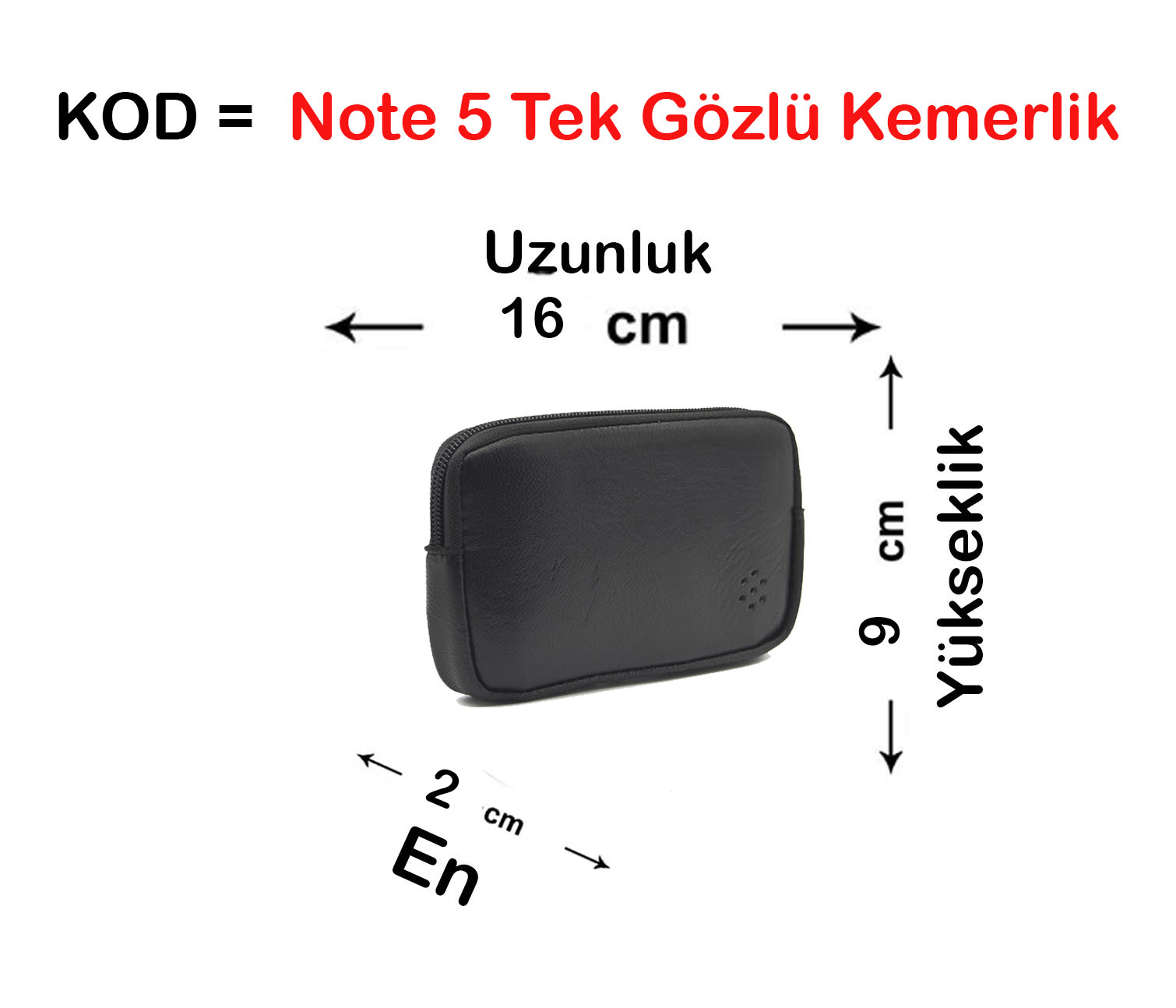 Note 5 Tek Gözlü Deri Kemerlik